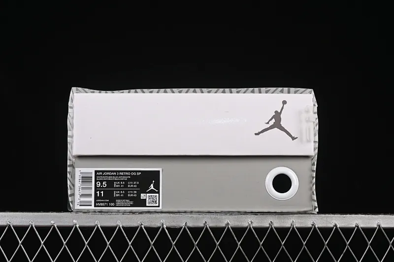 All categories Air Jordan Jordan series basketball shoes Air Jordan 3 OG version Air Jordan 3 Retro OG SP "Diffused Blue" AJ3 Joe 3 white and blue cement HV8571-100